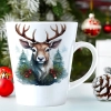ŚWIĄTECZNY KUBEK LATTE 330ml PREZENT ŚWIĘTA ZIMOWY RENIFER JELEŃ MIKOŁAJ
