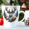 ŚWIĄTECZNY KUBEK LATTE 330ml PREZENT ŚWIĘTA ZIMOWY RENIFER JELEŃ MIKOŁAJ