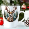 ŚWIĄTECZNY KUBEK LATTE 330ml PREZENT ŚWIĘTA ZIMOWY RENIFER JELEŃ MIKOŁAJ