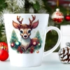 ŚWIĄTECZNY KUBEK LATTE 330ml PREZENT ŚWIĘTA ZIMOWY RENIFER JELEŃ MIKOŁAJ