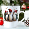 ŚWIĄTECZNY KUBEK LATTE 330ml PREZENT ŚWIĘTA ZIMOWY RENIFER JELEŃ MIKOŁAJ
