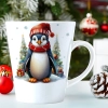 ŚWIĄTECZNY KUBEK LATTE 330ml PREZENT ŚWIĘTA ZIMOWY RENIFER JELEŃ MIKOŁAJ