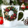 ŚWIĄTECZNY KUBEK LATTE 330ml PREZENT ŚWIĘTA ZIMOWY RENIFER JELEŃ MIKOŁAJ