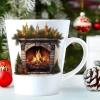 ŚWIĄTECZNY KUBEK LATTE 330ml PREZENT ŚWIĘTA ZIMOWY RENIFER JELEŃ MIKOŁAJ