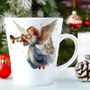 ŚWIĄTECZNY KUBEK LATTE 330ml PREZENT ŚWIĘTA ZIMOWY RENIFER JELEŃ MIKOŁAJ
