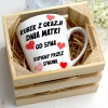 KUBEK LATTE 330ml W SKRZYNCE DLA MAMY PREZENT DZIEŃ MATKI MAMA MAMUSIA