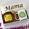 KOMPLET DLA MAMY RĘCZNIK Z HAFTEM + KUBEK + MIÓD PREZENT DZIEŃ MATKI MAMA
