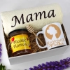 KOMPLET DLA MAMY RĘCZNIK Z HAFTEM + KUBEK + MIÓD PREZENT DZIEŃ MATKI MAMA