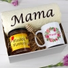 KOMPLET DLA MAMY RĘCZNIK Z HAFTEM + KUBEK + MIÓD PREZENT DZIEŃ MATKI MAMA