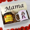 KOMPLET DLA MAMY RĘCZNIK Z HAFTEM + KUBEK + MIÓD PREZENT DZIEŃ MATKI MAMA