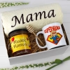 KOMPLET DLA MAMY RĘCZNIK Z HAFTEM + KUBEK + MIÓD PREZENT DZIEŃ MATKI MAMA