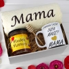 KOMPLET DLA MAMY RĘCZNIK Z HAFTEM + KUBEK + MIÓD PREZENT DZIEŃ MATKI MAMA
