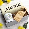 KOMPLET DLA MAMY RĘCZNIK Z HAFTEM + KUBEK 330ml NA PREZENT DZIEŃ MATKI MAMA