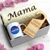 KOMPLET DLA MAMY RĘCZNIK Z HAFTEM + KUBEK 330ml NA PREZENT DZIEŃ MATKI MAMA