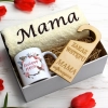 KOMPLET DLA MAMY RĘCZNIK Z HAFTEM + KUBEK 330ml NA PREZENT DZIEŃ MATKI MAMA