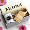 KOMPLET DLA MAMY RĘCZNIK Z HAFTEM + KUBEK 330ml NA PREZENT DZIEŃ MATKI MAMA