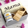 KOMPLET DLA MAMY RĘCZNIK Z HAFTEM + KUBEK 330ml NA PREZENT DZIEŃ MATKI MAMA
