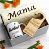 KOMPLET DLA MAMY RĘCZNIK Z HAFTEM + KUBEK 330ml NA PREZENT DZIEŃ MATKI MAMA