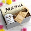 KOMPLET DLA MAMY RĘCZNIK Z HAFTEM + KUBEK 330ml NA PREZENT DZIEŃ MATKI MAMA