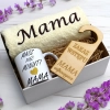 KOMPLET DLA MAMY RĘCZNIK Z HAFTEM + KUBEK 330ml NA PREZENT DZIEŃ MATKI MAMA
