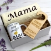 KOMPLET DLA MAMY RĘCZNIK Z HAFTEM + KUBEK 330ml NA PREZENT DZIEŃ MATKI MAMA