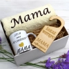 KOMPLET DLA MAMY RĘCZNIK Z HAFTEM + KUBEK 330ml NA PREZENT DZIEŃ MATKI MAMA