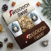 ZESTAW PREZENT ŚWIĄTECZNY KOMPLET KUBKI LATTE RĘCZNIKI ŚWIĘTA MIKOŁAJ