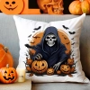 POSZEWKA DEKORACYJNA 40x40 JASIEK OZDOBNA HALLOWEENOWA HALLOWEEN DYNIE KOŚCIOTRUPWAMPIR