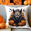 POSZEWKA DEKORACYJNA 40x40 JASIEK OZDOBNA HALLOWEENOWA HALLOWEEN DYNIE WILKOŁAK