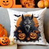 POSZEWKA DEKORACYJNA 40x40 JASIEK OZDOBNA HALLOWEENOWA HALLOWEEN DYNIE WILKOŁAK