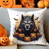 POSZEWKA DEKORACYJNA 40x40 JASIEK OZDOBNA HALLOWEENOWA HALLOWEEN DYNIE WILKOŁAK