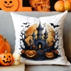 POSZEWKA DEKORACYJNA 40x40 JASIEK OZDOBNA HALLOWEENOWA HALLOWEEN DYNIEZAMEK