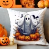 POSZEWKA DEKORACYJNA 40x40 JASIEK OZDOBNA HALLOWEENOWA HALLOWEEN DYNIE DUCH