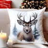 POSZEWKA DEKORACYJNA 40x40 JASIEK OZDOBNA ZIMOWA ŚWIĄTECZNA JELEŃ RENIFER