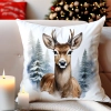 POSZEWKA DEKORACYJNA 40x40 JASIEK OZDOBNA ZIMOWA ŚWIĄTECZNA JELEŃ RENIFER