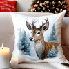 PODUSZKA DEKORACYJNA 40X40 ŚWIĄTECZNA PREZENT ZIMOWA OZDOBNA ŚWIĘTA RENIFER