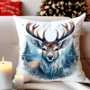 POSZEWKA DEKORACYJNA 40x40 JASIEK OZDOBNA ZIMOWA ŚWIĄTECZNA JELEŃ RENIFER