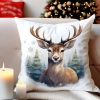 PODUSZKA DEKORACYJNA 40X40 ŚWIĄTECZNA PREZENT ZIMOWA OZDOBNA ŚWIĘTA RENIFER