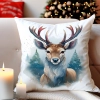 PODUSZKA DEKORACYJNA 40X40 ŚWIĄTECZNA PREZENT ZIMOWA OZDOBNA ŚWIĘTA RENIFER