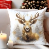 POSZEWKA DEKORACYJNA 40x40 JASIEK OZDOBNA ZIMOWA ŚWIĄTECZNA JELEŃ RENIFER