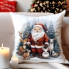 PODUSZKA DEKORACYJNA 40X40 ŚWIĄTECZNA PREZENT ZIMOWA OZDOBNA ŚWIĘTA RENIFER
