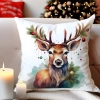 POSZEWKA DEKORACYJNA 40x40 JASIEK OZDOBNA ZIMOWA ŚWIĄTECZNA JELEŃ RENIFER