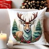 POSZEWKA DEKORACYJNA 40x40 JASIEK OZDOBNA ZIMOWA ŚWIĄTECZNA JELEŃ RENIFER