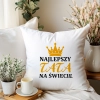 PODUSZKA 40x40cm DLA TATY Z NADRUKIEM JASIEK NA PREZENT DZIEŃ OJCA TATA