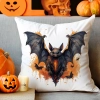 POSZEWKA DEKORACYJNA 40x40 JASIEK OZDOBNA HALLOWEENOWA HALLOWEEN DYNIA NIETOPERZE