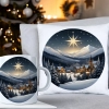 ŚWIĄTECZNY KOMPLET PODUSZKA 40x40 I KUBEK NA ŚWIĘTA MIKOŁAJ RENIFER PREZENT
