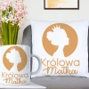 KOMPLET DLA MAMY PODUSZKA 40X40CM + KUBEK 330ml NA PREZENT DZIEŃ MATKI MAMA