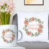 KOMPLET DLA MAMY PODUSZKA 40X40CM + KUBEK 330ml NA PREZENT DZIEŃ MATKI MAMA