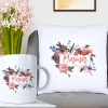 KOMPLET DLA MAMY PODUSZKA 40X40CM + KUBEK 330ml NA PREZENT DZIEŃ MATKI MAMA