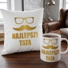 KOMPLET DLA TATY PODUSZKA 40X40CM + KUBEK 330ml NA PREZENT DZIEŃ OJCA TATA